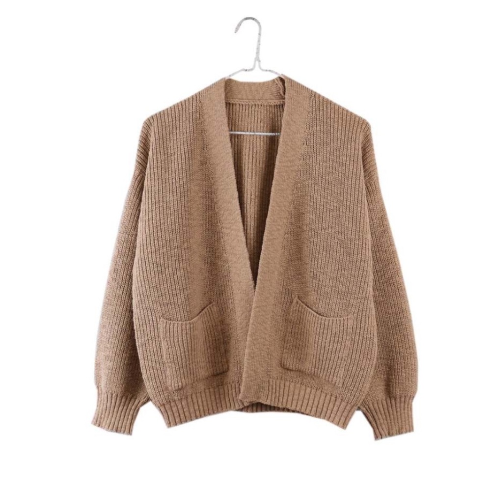 NWT It Is Well L.A. Easy Cardigan in 100% Cotton Warm Taupe Color Size Large